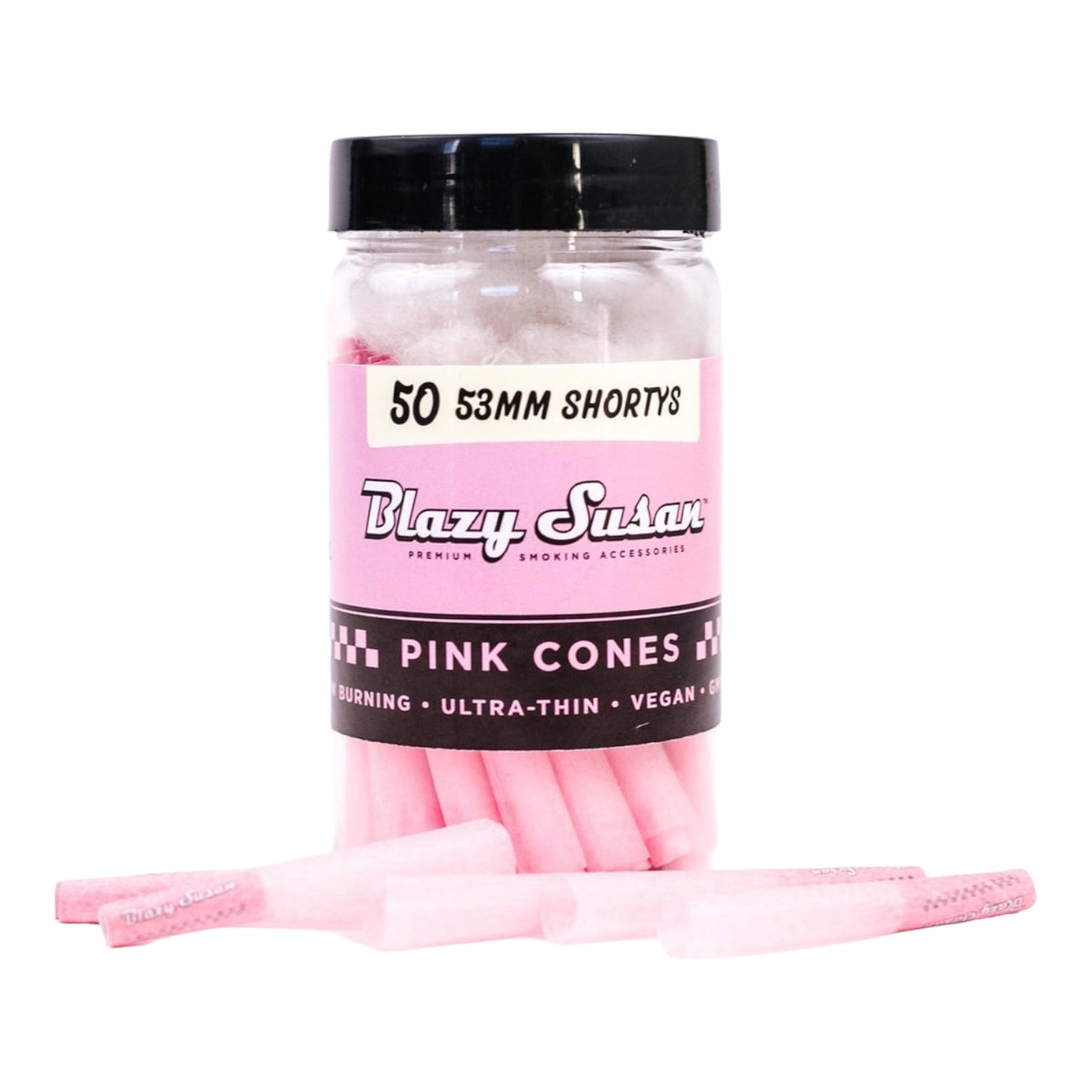 Blazy Susan 53mm Shortys 50ct Jar | 36Jars / Case