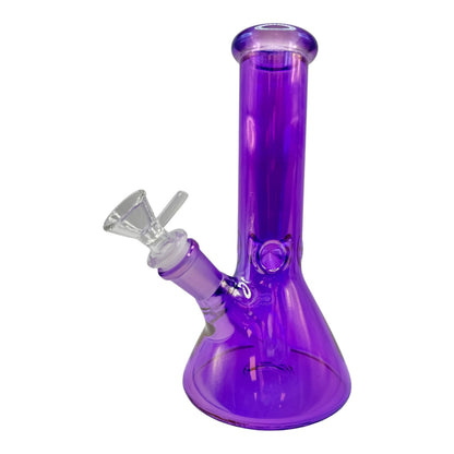 8"Color Chrome Ice Catcher Beaker Glass Water Pipe "WP-5040-12"