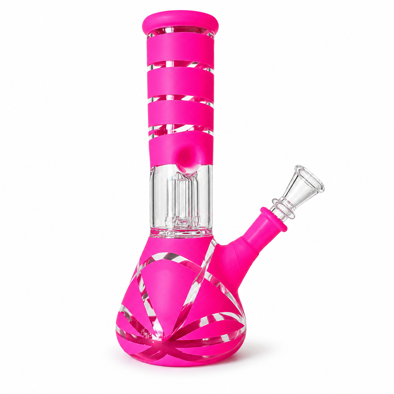 8" Single Dome Colored Beaker Glass Water Pipe (Assorted)