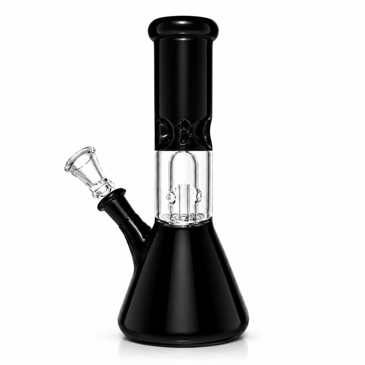 8" Single Dome Colored Beaker Glass Water Pipe (Assorted)