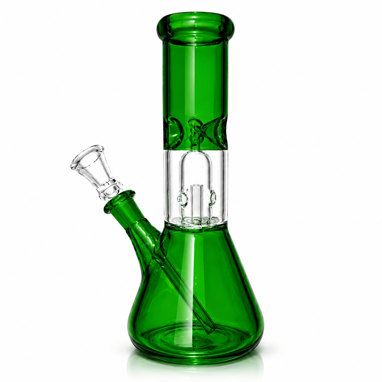 8" Single Dome Colored Beaker Glass Water Pipe (Assorted)