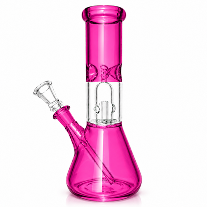 8" Single Dome Colored Beaker Glass Water Pipe (Assorted)