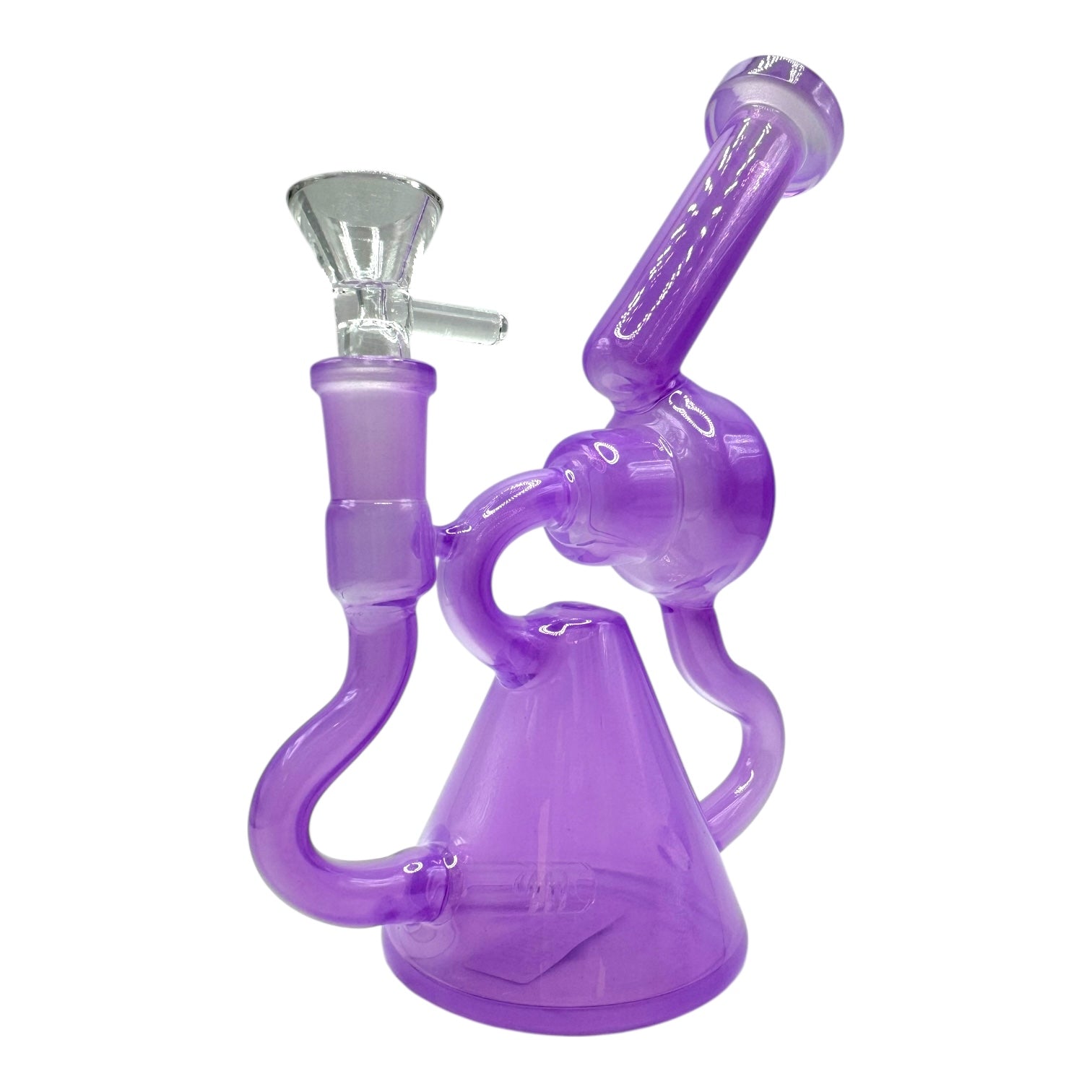 8" Color Recycler Glass Water Pipe"WP-5147" (Assorted Colors)
