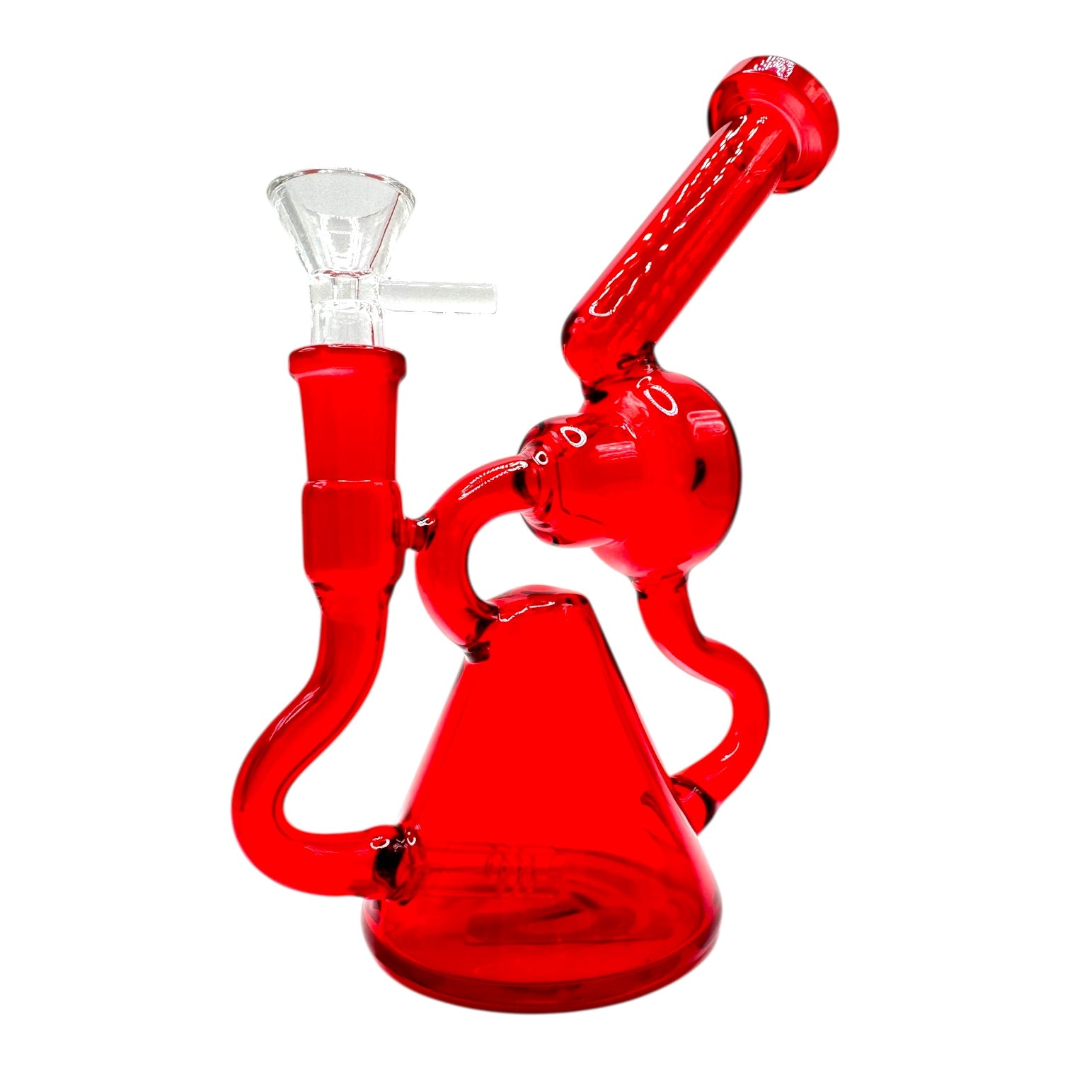 8" Color Recycler Glass Water Pipe"WP-5147" (Assorted Colors)