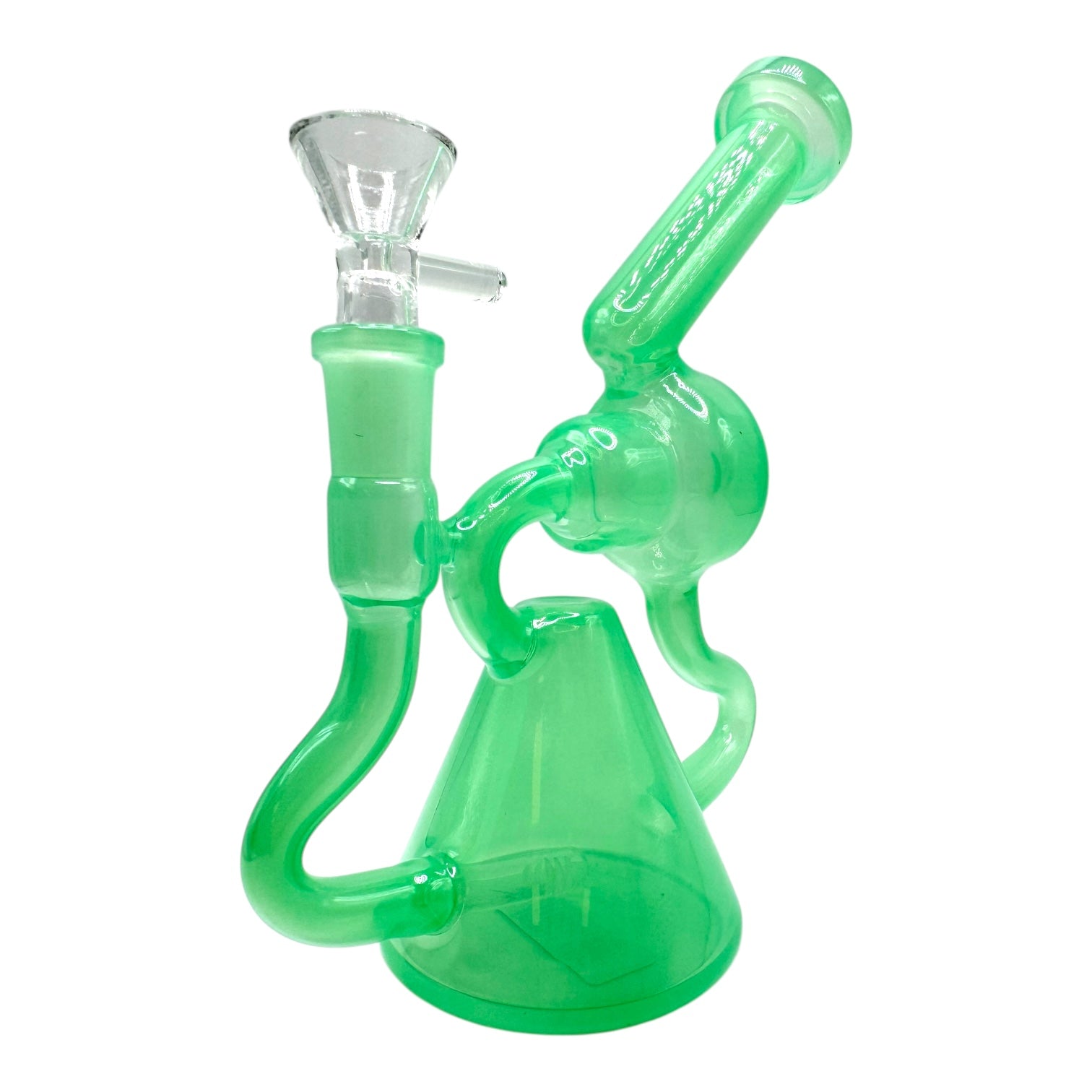 8" Color Recycler Glass Water Pipe"WP-5147" (Assorted Colors)