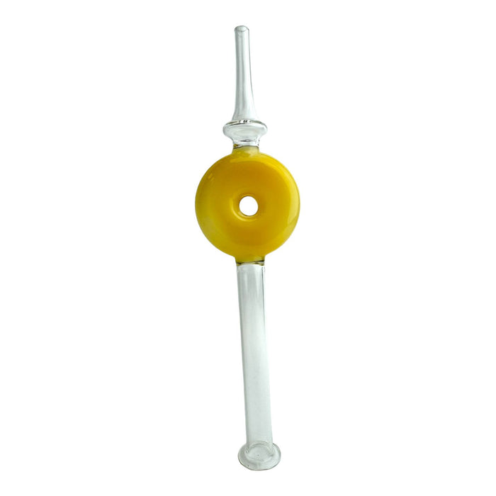 8" Large Donut Glass Nectar Collector - Assorted Colors