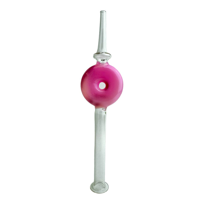 8" Large Donut Glass Nectar Collector - Assorted Colors