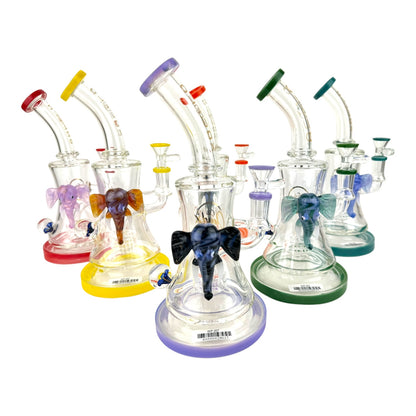 Cali Cloud 10.5" Elephant Bent Neck Water Pipe "WP207"