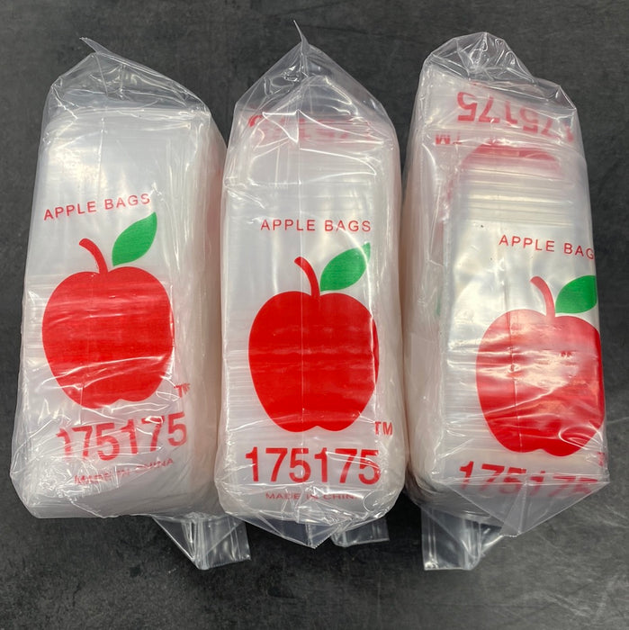 Apple 175175 Clear Plastic Ziplock Baggies (1,000 Bags)