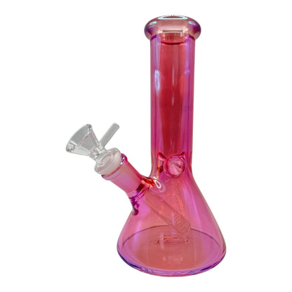 8"Color Chrome Ice Catcher Beaker Glass Water Pipe "WP-5040-12"