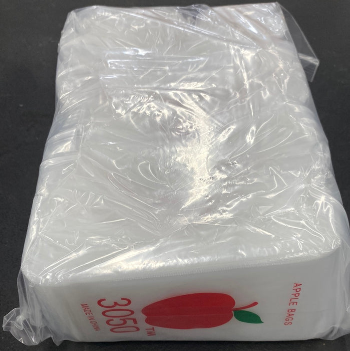 Apple 3050 Clear Plastic Ziplock Baggies (1,000 Bags)