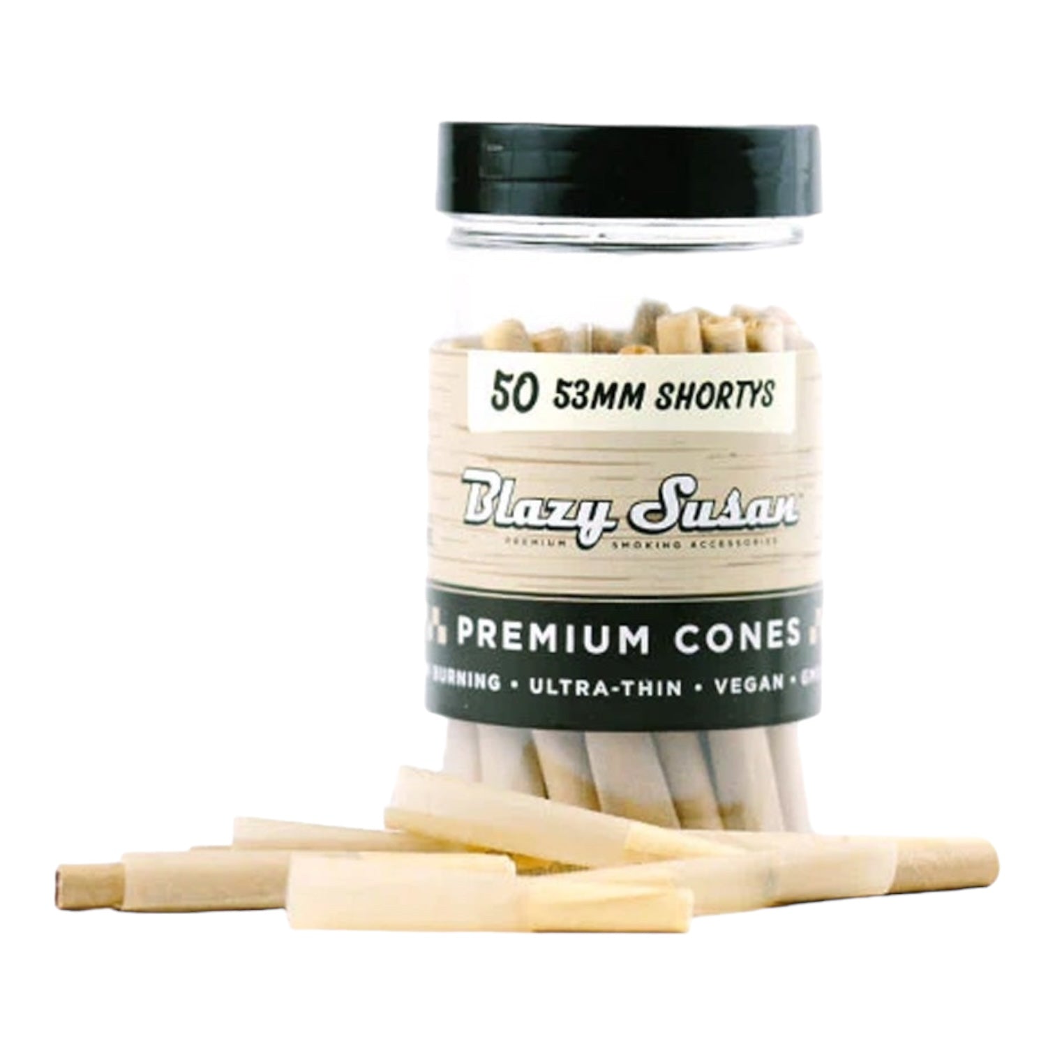 Blazy Susan 53mm Shortys 50ct Jar | 36Jars / Case