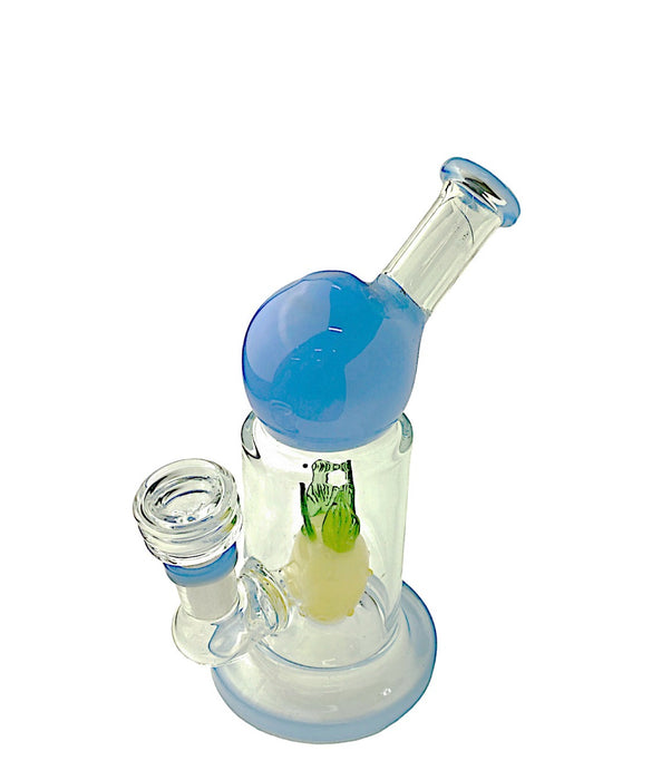 6.5" Bubble Top with Pineapple Glass Water Pipe