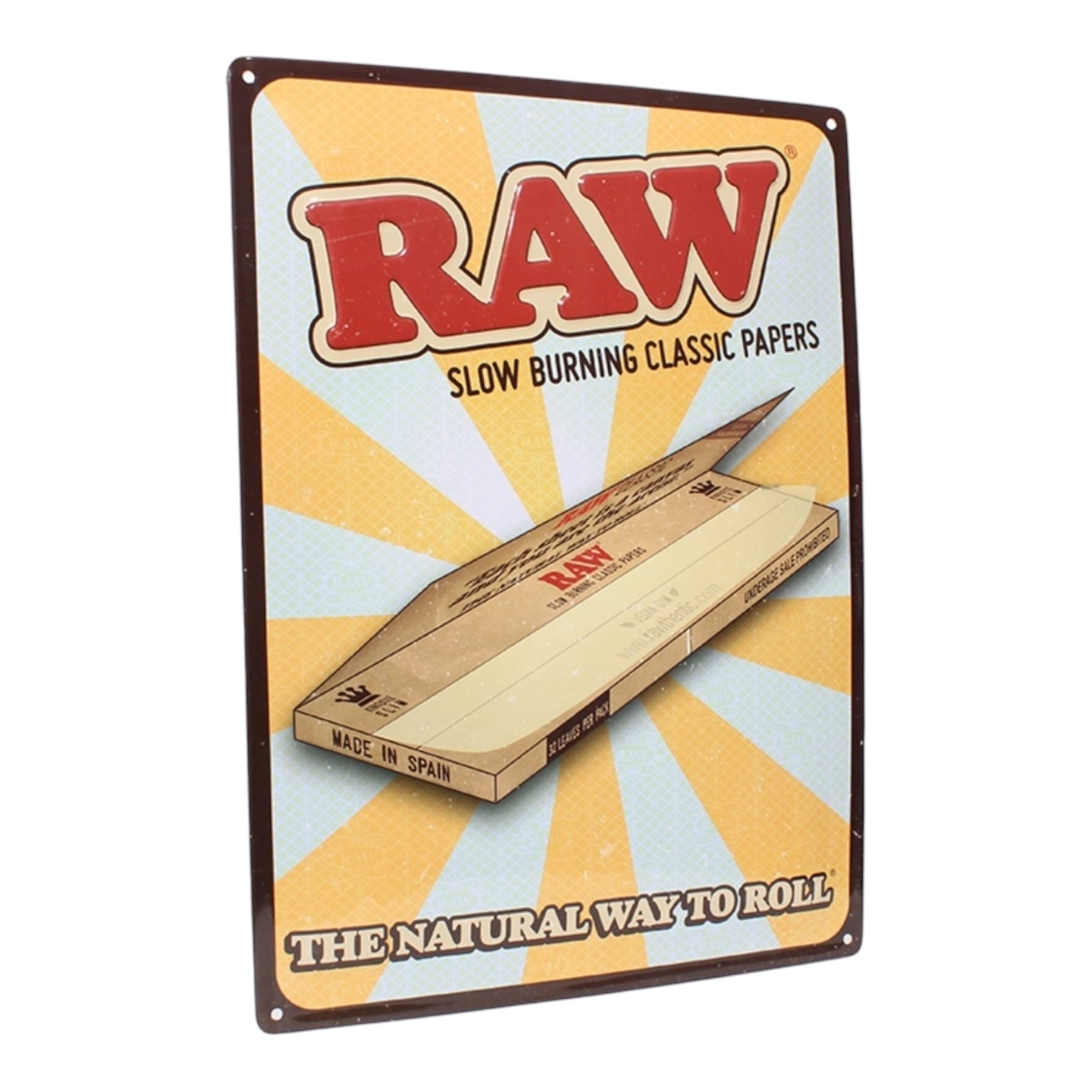 Raw Retro Tin Sign