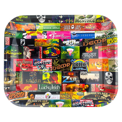 14″ x 11″ Raw Large Metal Rolling Tray