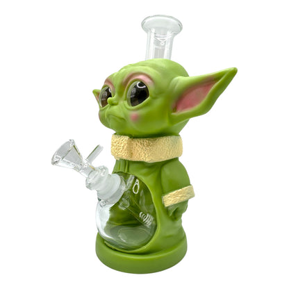 9" Yoda Plastic Glass Beaker Water Pipe
