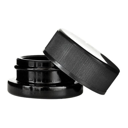 9ML Black Plastic Top UV Black Glass Jar **Child Proof** 360/MC
