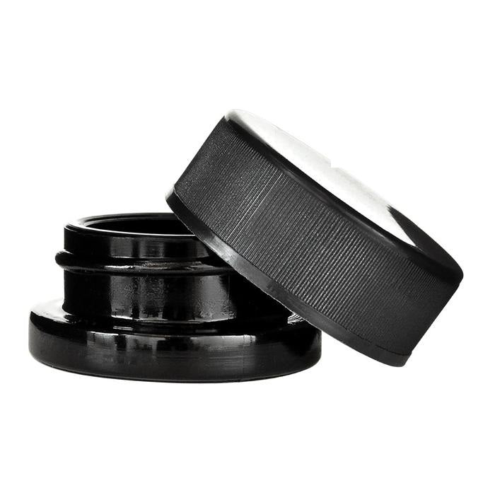 9ML Black Plastic Top UV Black Glass Jar **Child Proof** 360/MC