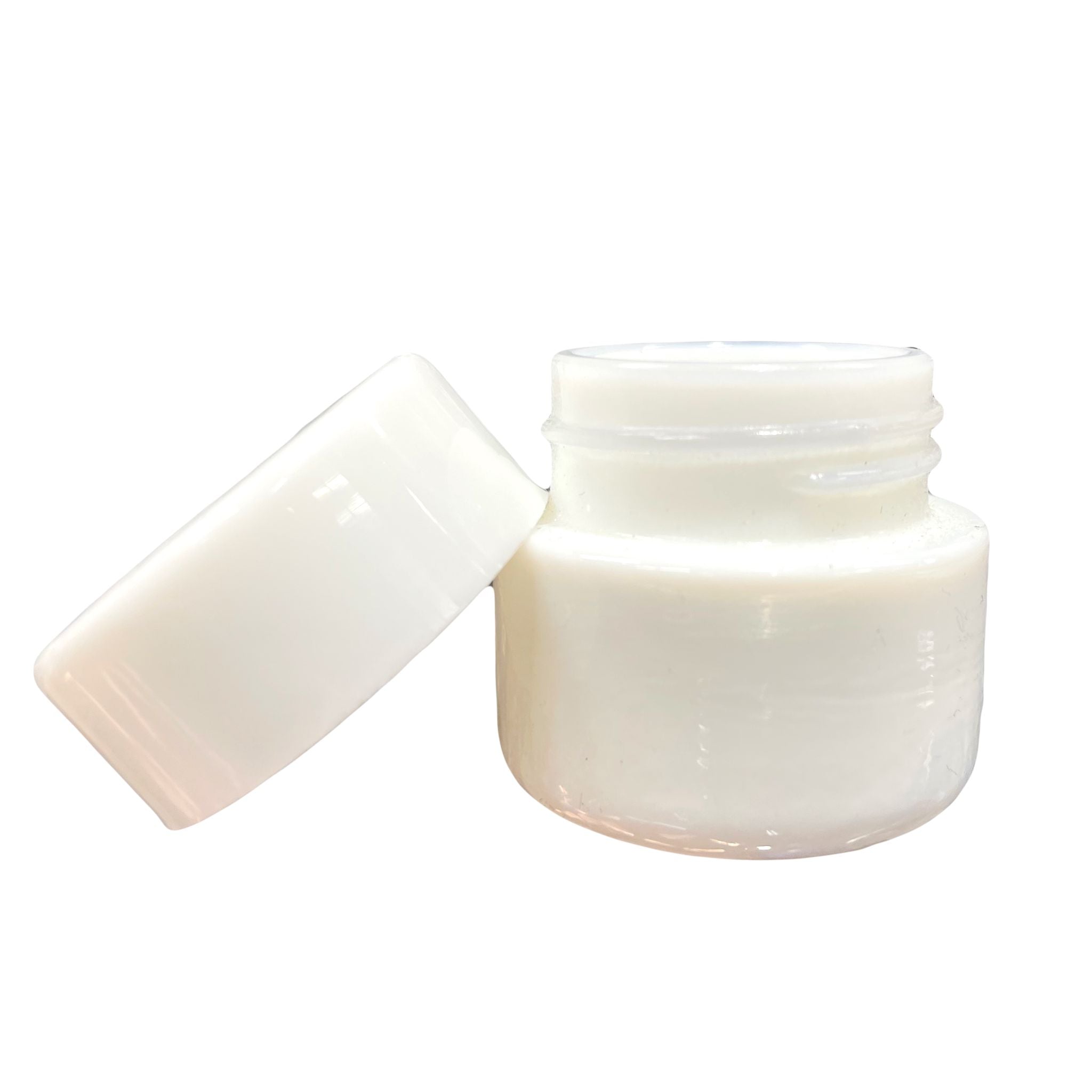 9ml White UV Child Resistant Glass Jar with White Cap