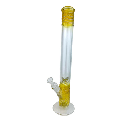 18" Straight Vase Glass Water Pipe