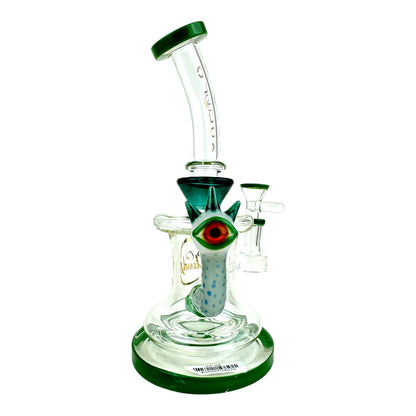 Cali Cloud X 9" Eye Ball Bent Neck Water Pipe "WP208"