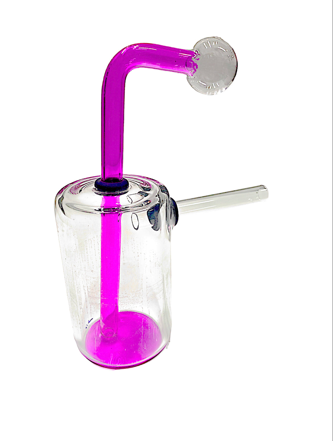 14mm Vertical Barrel 65X5 with Colored Stem OB Water Pipe - Assorted Colors