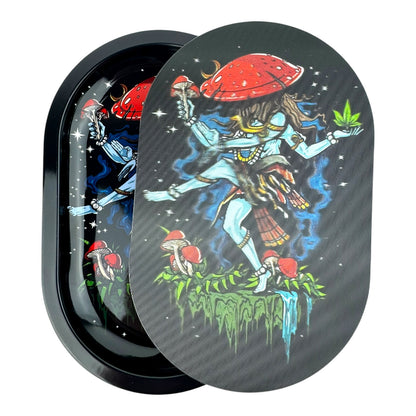 3D Mini Rolling Tray With Magnetic Lid 5.6" x 3.6"