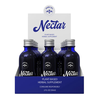 BB Nectar Kratom + Kava 2oz Liquid Shot - 12pc Display