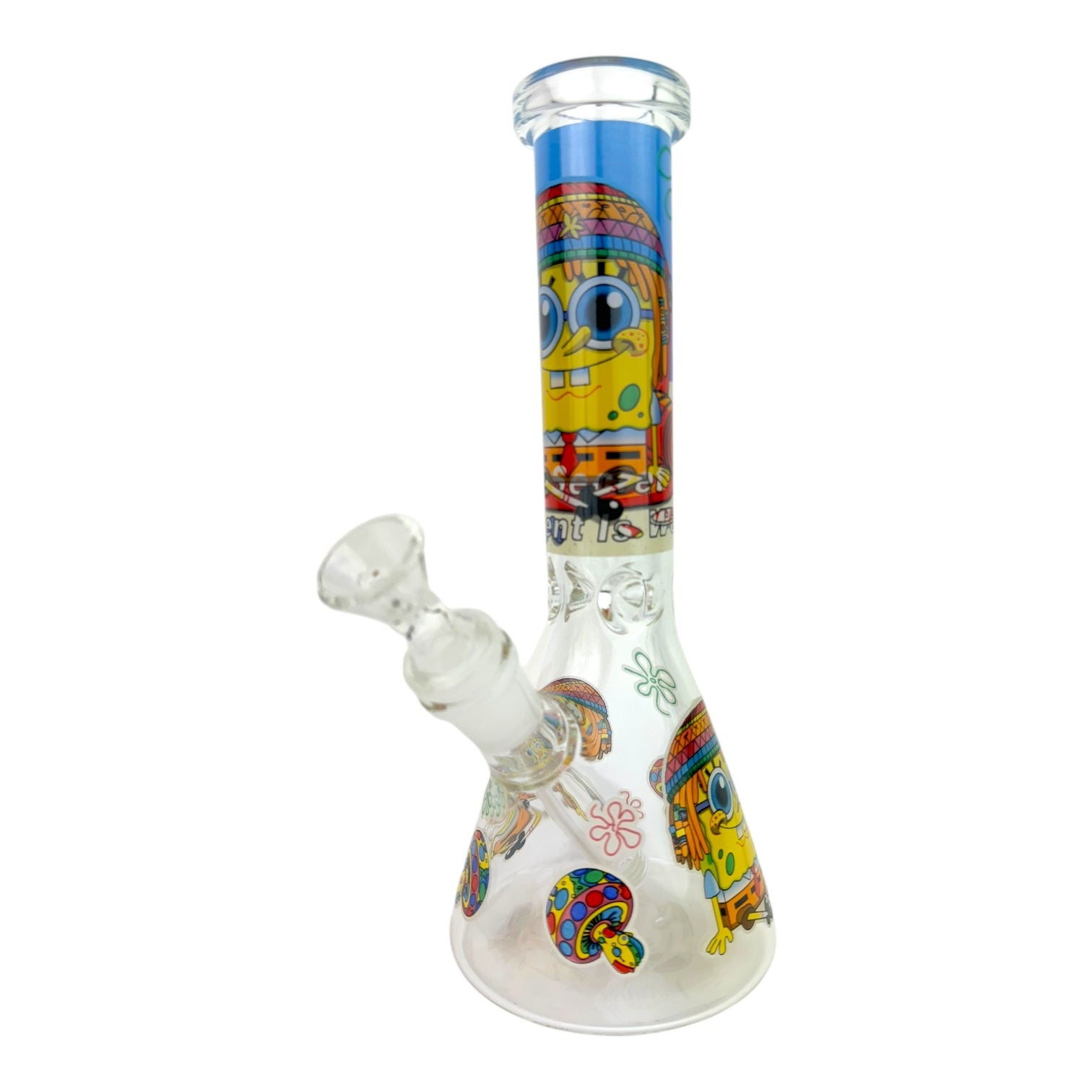 10" Sponge Character Beaker Glass Water Pipe (Assorted)
