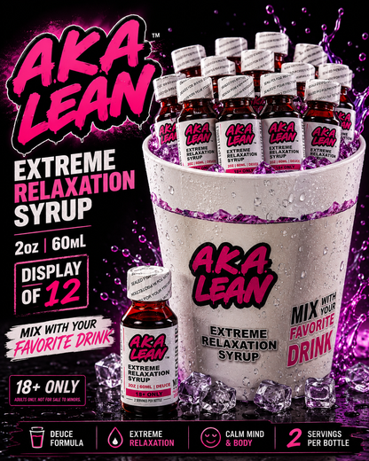 AKA Lean Relaxation Syrup 2oz 60ML (Display of 12)