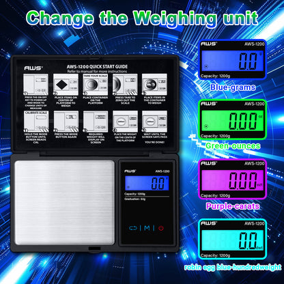 AWS digitZ Trap Scale I 1200g x 0.1g