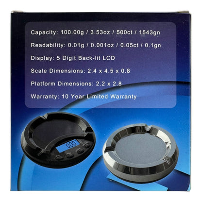 AWS AT-100 Ashtray Scale (100g x 0.1g)