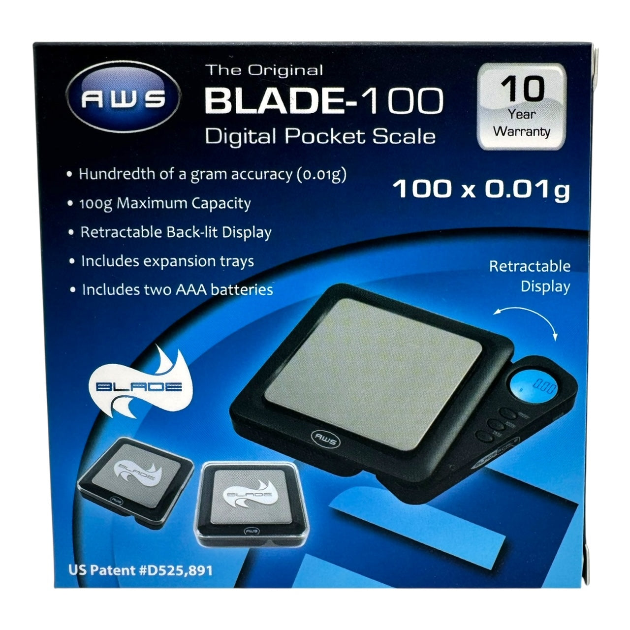 AWS Blade-100 Digital Pocket Scale (100 x 0.01g)