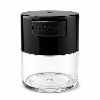 Acrylic Air Tight  Jar 120mL 4oz. - Colored Lid Clear Bottom