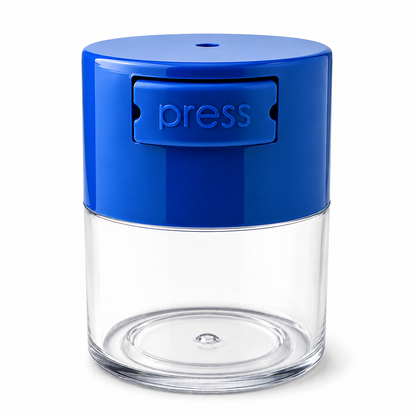 Acrylic Air Tight  Jar 120mL 4oz. - Colored Lid Clear Bottom