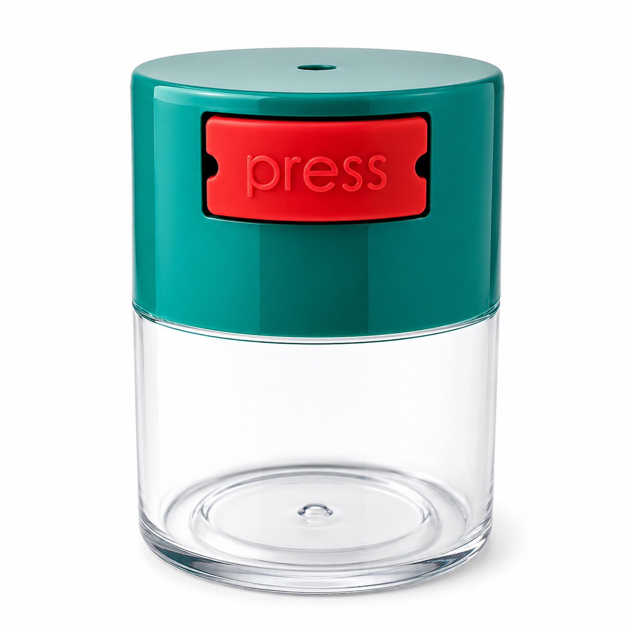 Acrylic Air Tight  Jar 120mL 4oz. - Colored Lid Clear Bottom