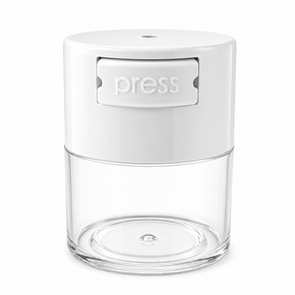 Acrylic Air Tight  Jar 120mL 4oz. - Colored Lid Clear Bottom