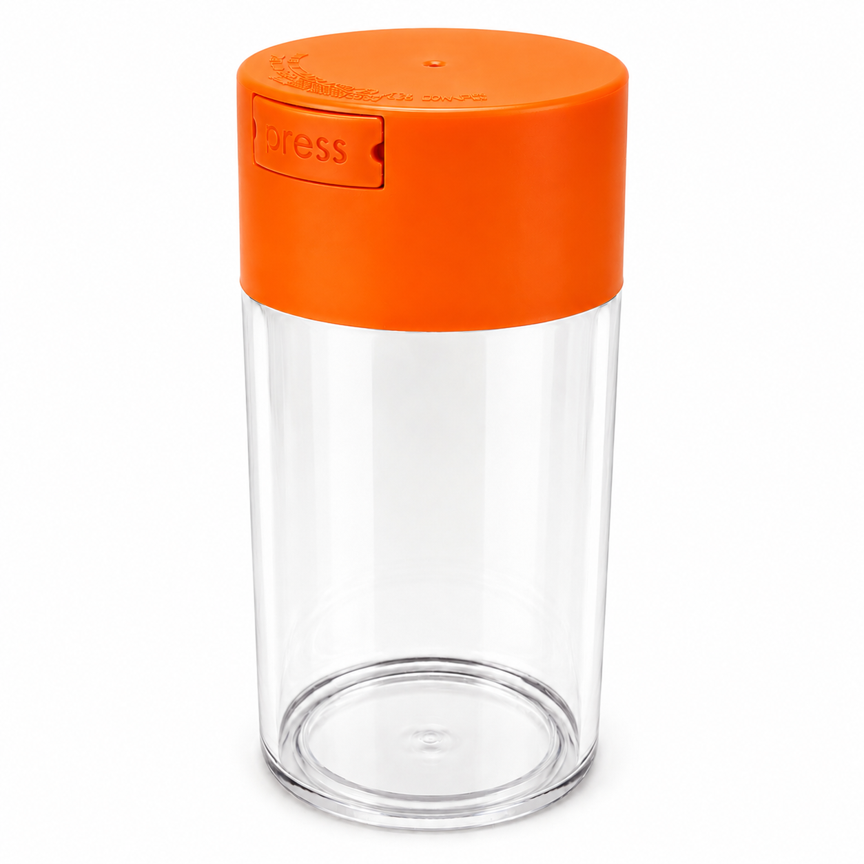 Acrylic Air Tight Jar 560mL 19oz. - Colored Lid Clear Bottom