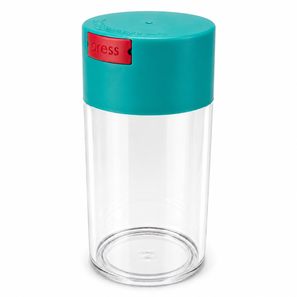 Acrylic Air Tight Jar 560mL 19oz. - Colored Lid Clear Bottom