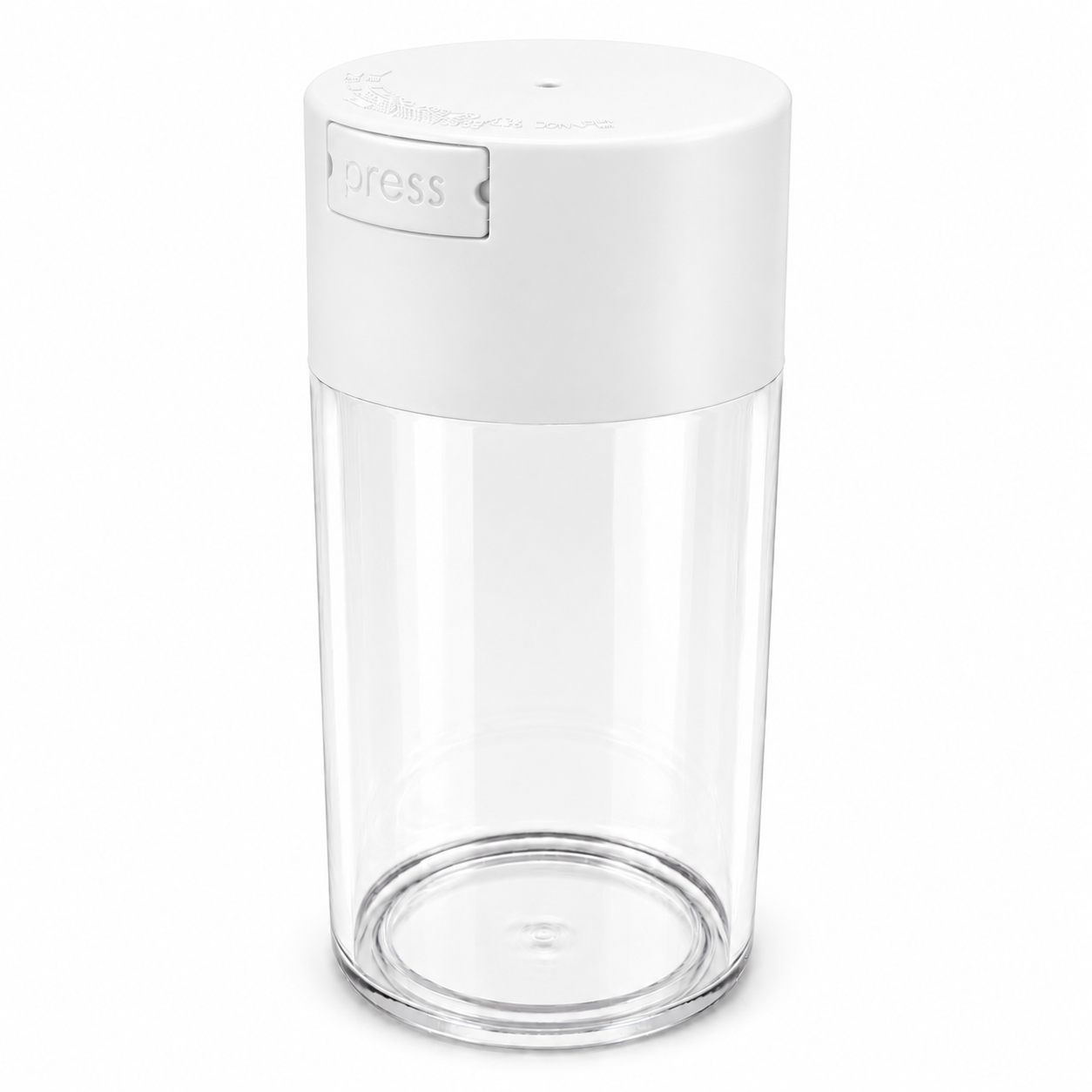 Acrylic Air Tight Jar 560mL 19oz. - Colored Lid Clear Bottom