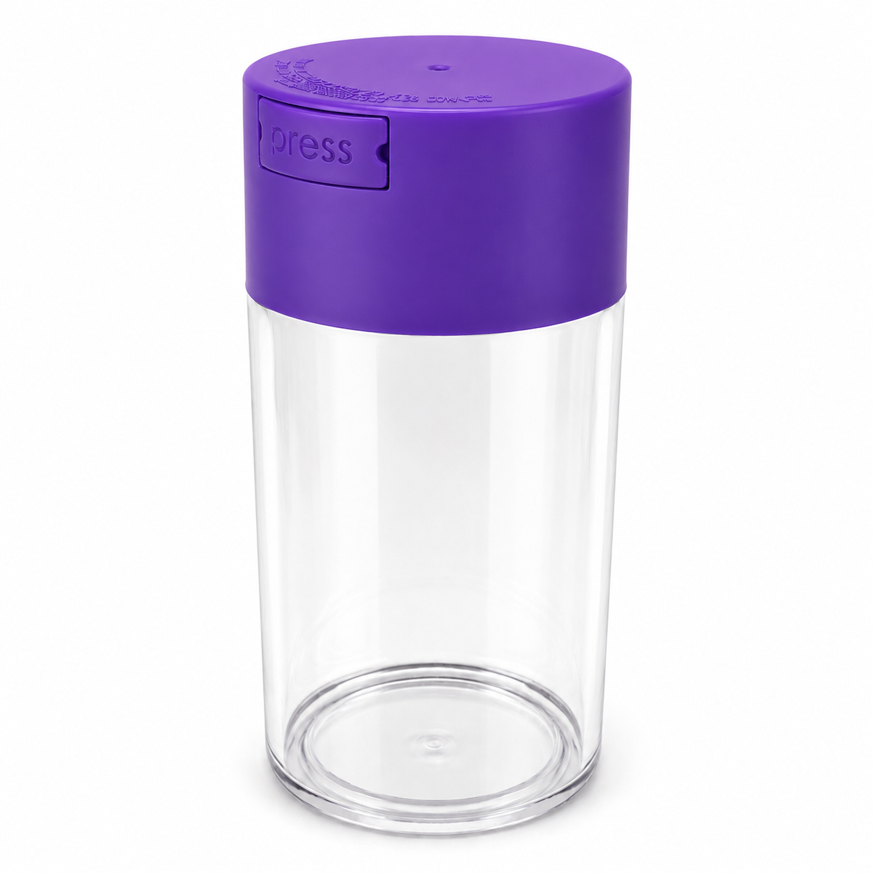 Acrylic Air Tight Jar 560mL 19oz. - Colored Lid Clear Bottom