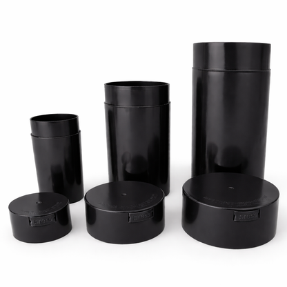 Acrylic Air Tight XL 3 in 1 Jar - Solid Color Lid and Bottom