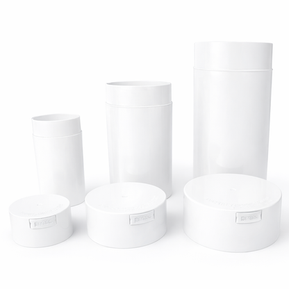 Acrylic Air Tight XL 3 in 1 Jar - Solid Color Lid and Bottom