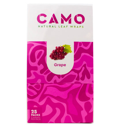 Afghan Hemp - Camo Natural Leaf Wraps (15 Flavors) 25packs/display