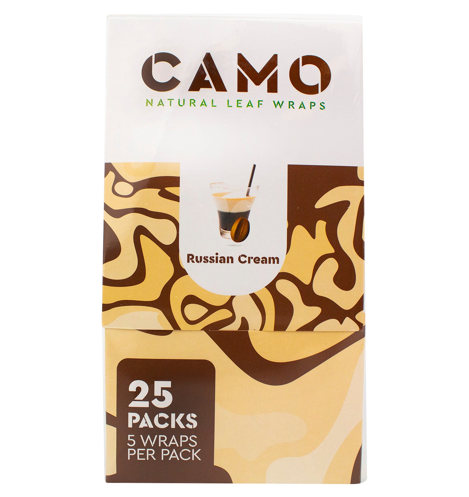 Afghan Hemp - Camo Natural Leaf Wraps (15 Flavors) 25packs/display