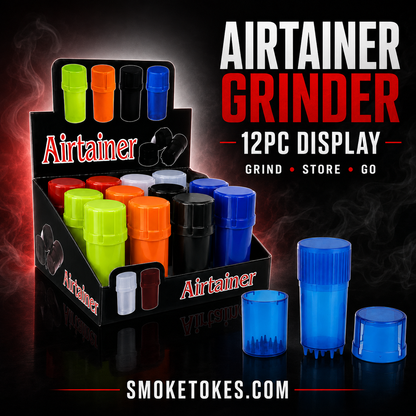 Airtainer - Grinder & Pop Top - 12ct Display