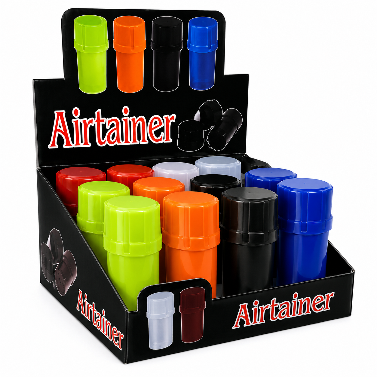 Airtainer - Grinder & Pop Top - 12ct Display