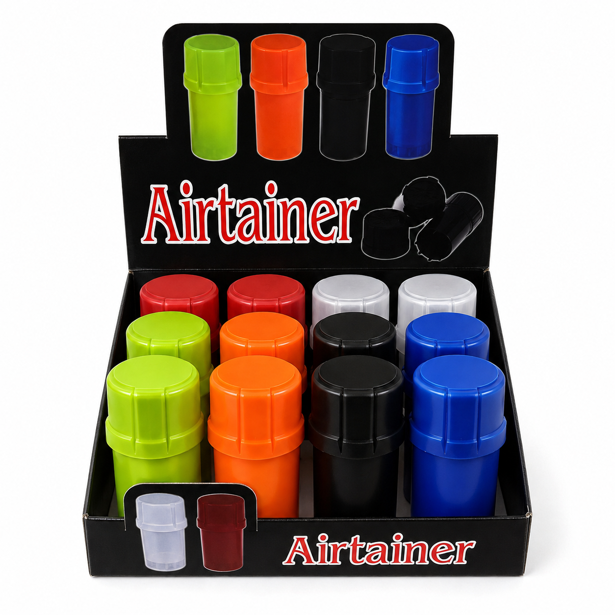 Airtainer - Grinder & Pop Top - 12ct Display