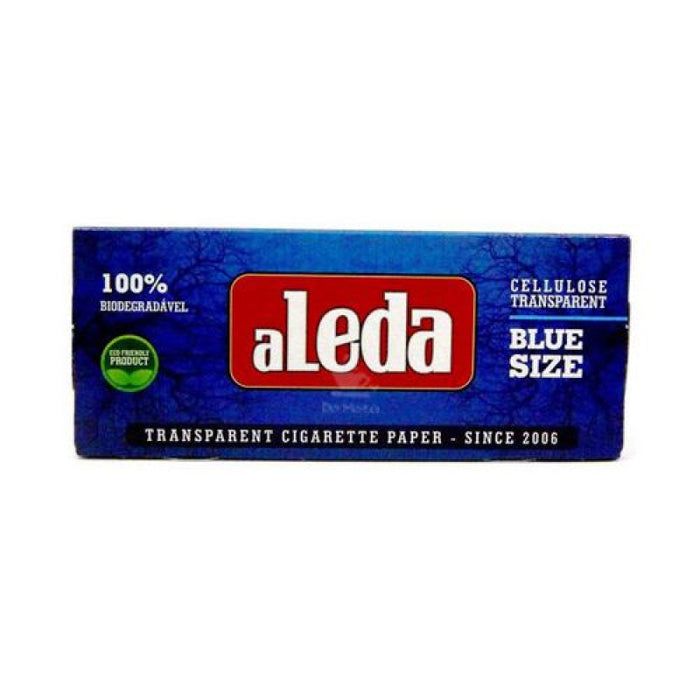Aleda Blue Size Transparent Rolling Paper - 20 Booklets per Display