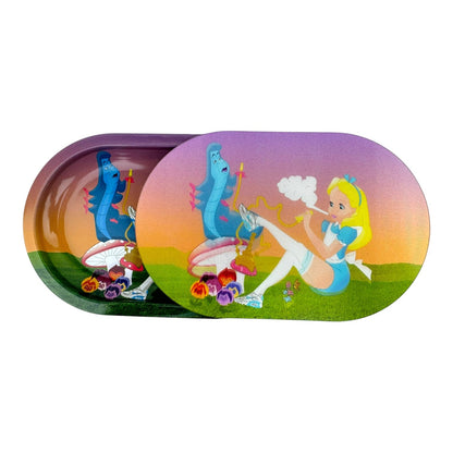 3D Mini Rolling Tray With Magnetic Lid 5.6" x 3.6"